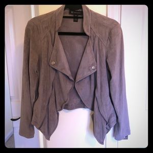 Faux suede jacket